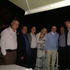 Avec les amis brésiliens Roberto-Jorge-Maria Helena-Cicero-Mario-Gustavo et Felipe